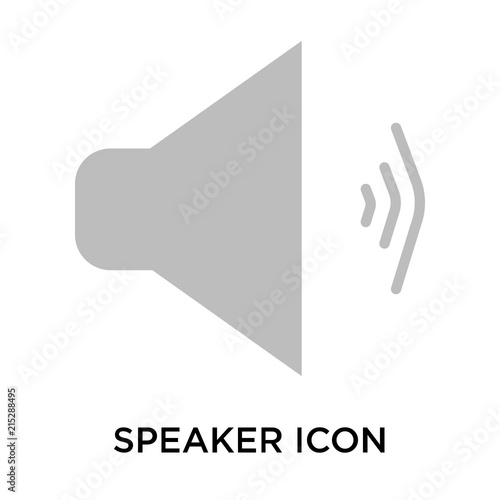 speaker icon isolated on white background. Simple and editable speaker icons. Modern icon vector illustration.