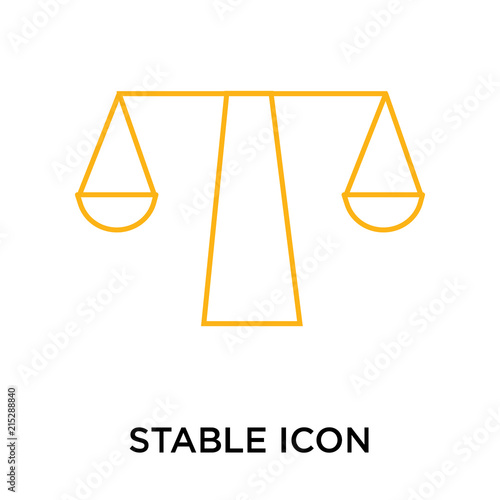 stable icon isolated on white background. Simple and editable stable icons. Modern icon vector illustration.