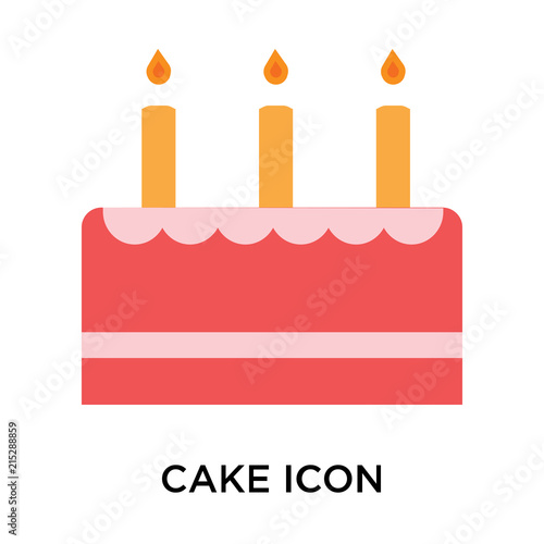cake icon isolated on white background. Simple and editable cake icons. Modern icon vector illustration.