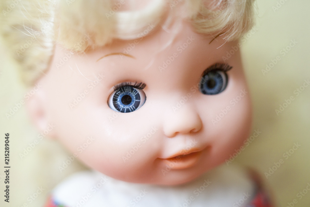 The face of the doll. The face of the doll.