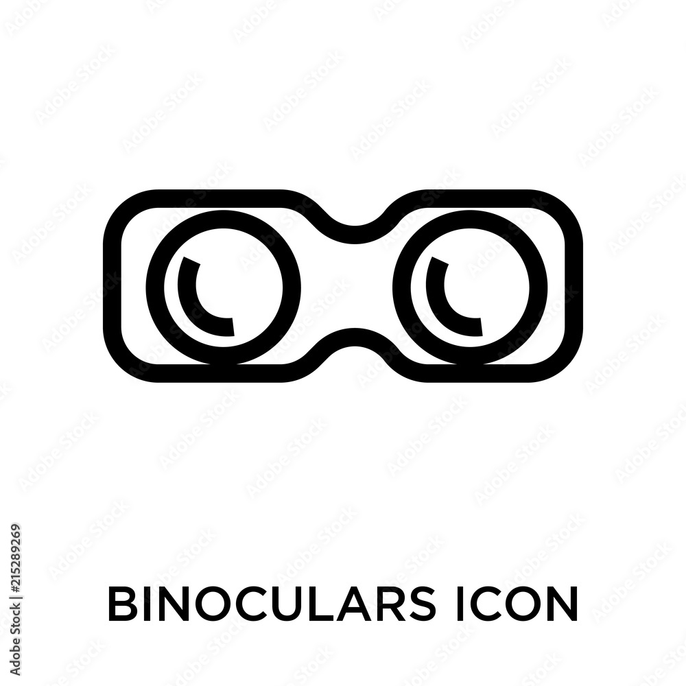 binoculars icon isolated on white background. Simple and editable binoculars icons. Modern icon vector illustration. binoculars icon isolated on white background. Simple and editable binoculars icons. Modern icon vector illustration.