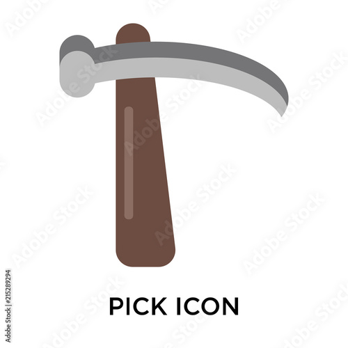 pick icon on white background. Modern icons vector illustration. Trendy pick icons
