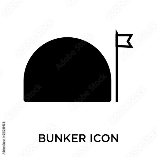 bunker icon isolated on white background. Simple and editable bunker icons. Modern icon vector illustration.