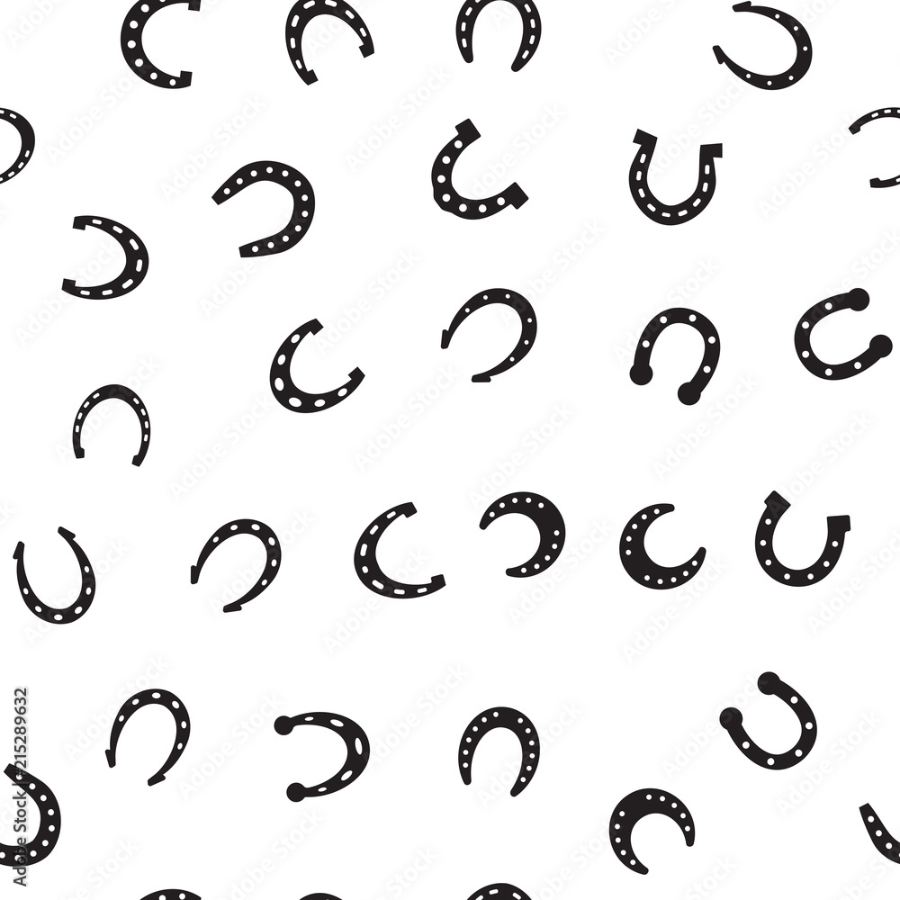 Horseshoe Seamless Pattern Background Horseshoe Seamless Pattern Background