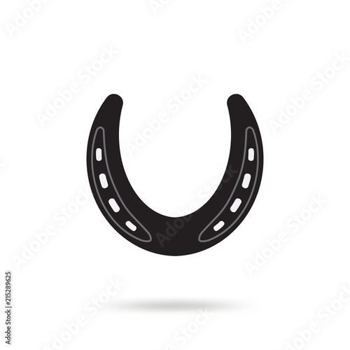 Horseshoe vector icon isolated