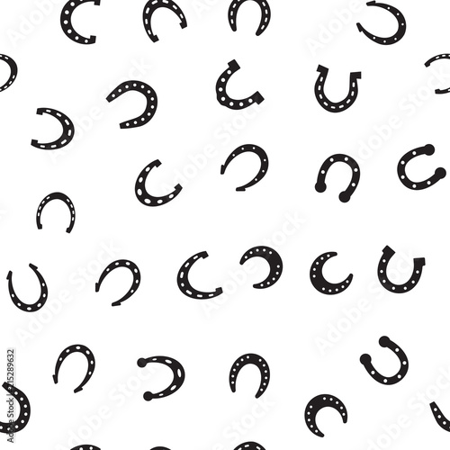 Horseshoe Seamless Pattern Background