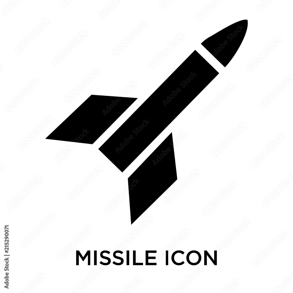 missile icon isolated on white background. Simple and editable missile icons. Modern icon vector illustration. missile icon isolated on white background. Simple and editable missile icons. Modern icon vector illustration.