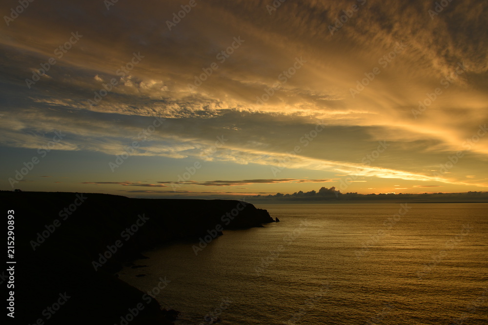 Plemont Bay, Jersey, U.K.
Summer sunset.