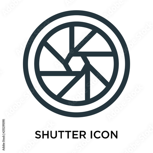 shutter icon isolated on white background. Modern and editable shutter icon. Simple icons vector illustration.