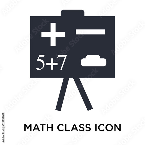 math class icon isolated on white background. Modern and editable math class icon. Simple icons vector illustration.