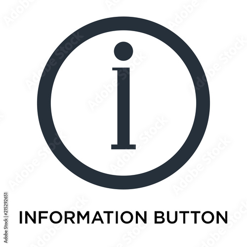 information button icon isolated on white background. Modern and editable information button icon. Simple icons vector illustration.