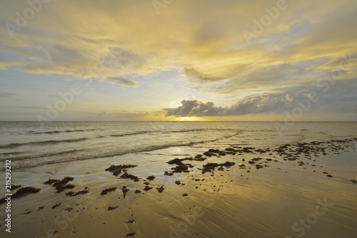 Wallpaper Mural Sandy Beach with Storm Clouds at Sunrise, Daintree Rainforest, Cape Tribulation, Queensland, Australia Torontodigital.ca
