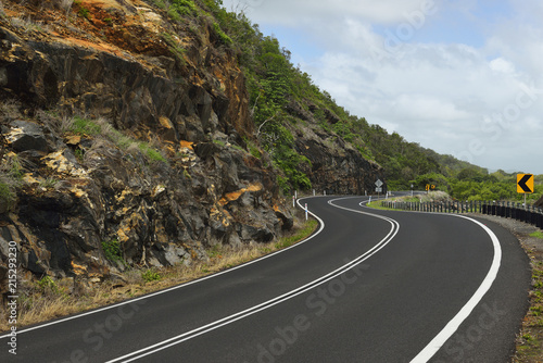 Winding Coastal Road, Captain Cook Highway, Queensland, Australia photo