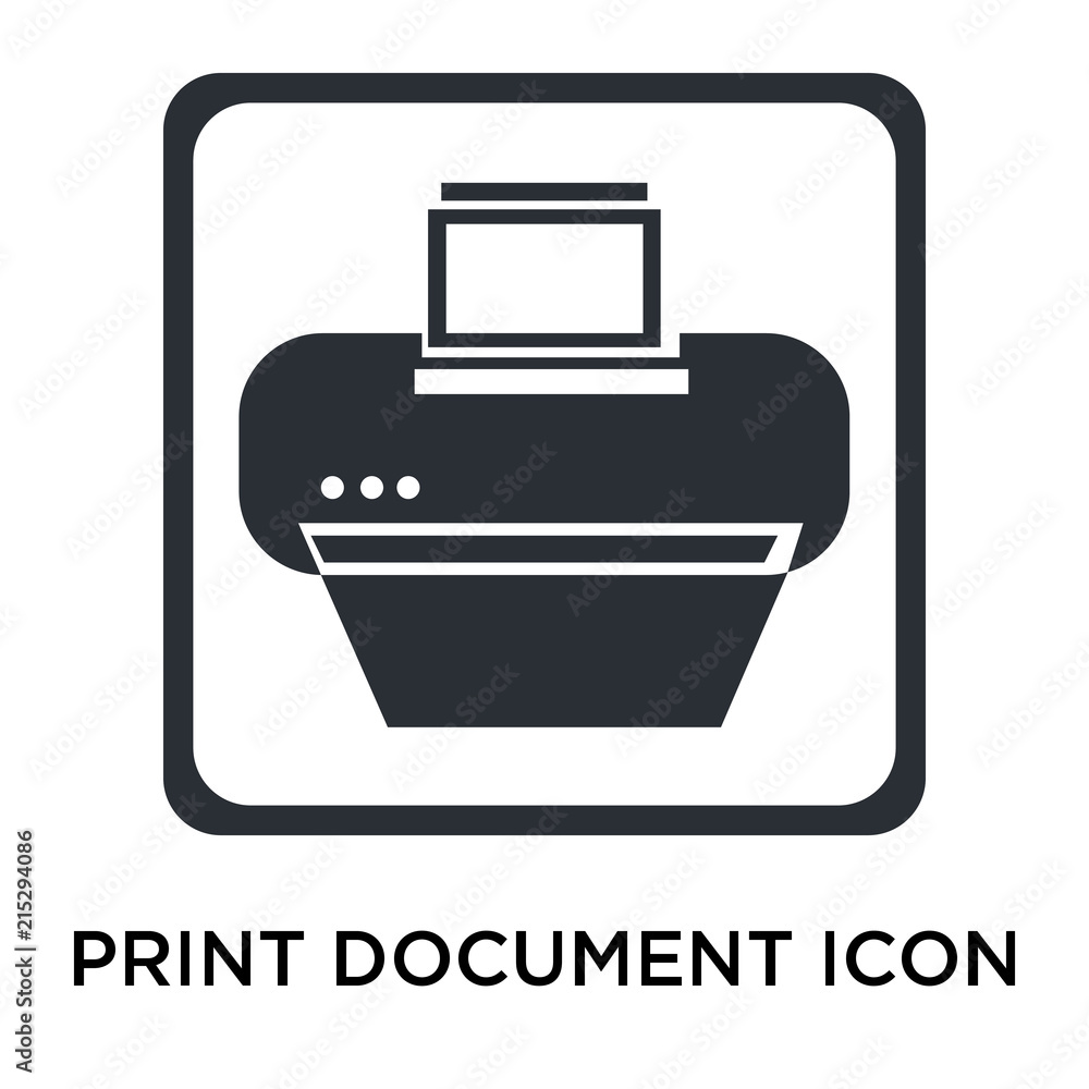 print document icon isolated on white background. Simple and editable print document icons. Modern icon vector illustration. print document icon isolated on white background. Simple and editable print document icons. Modern icon vector illustration.