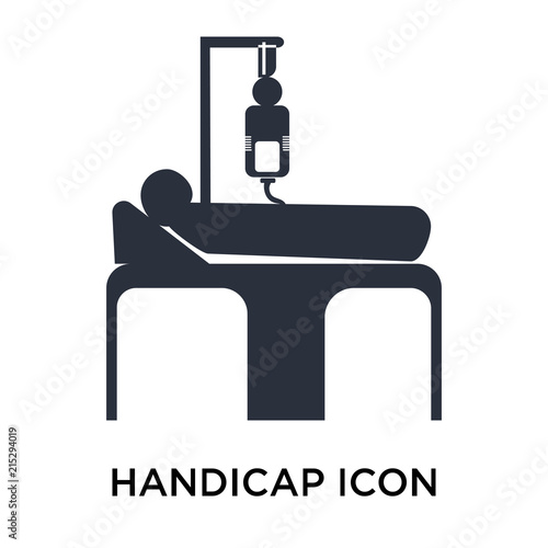 handicap icon isolated on white background. Simple and editable handicap icons. Modern icon vector illustration.