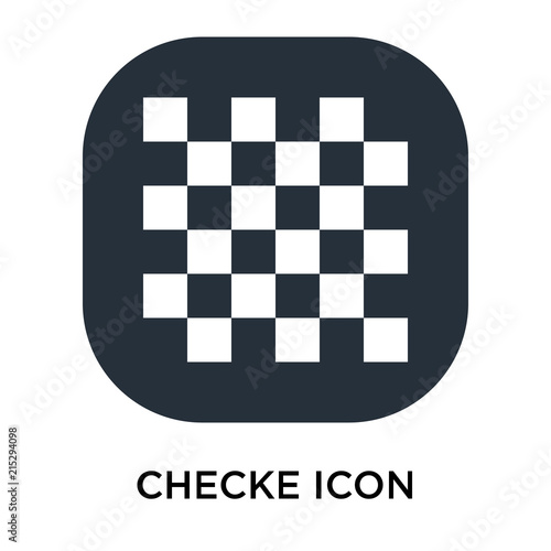 checkered icon isolated on white background. Modern and editable checkered icon. Simple icons vector illustration.