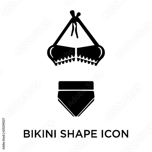bikini shape icon isolated on white background. Simple and editable bikini shape icons. Modern icon vector illustration. © CoolVectorStock