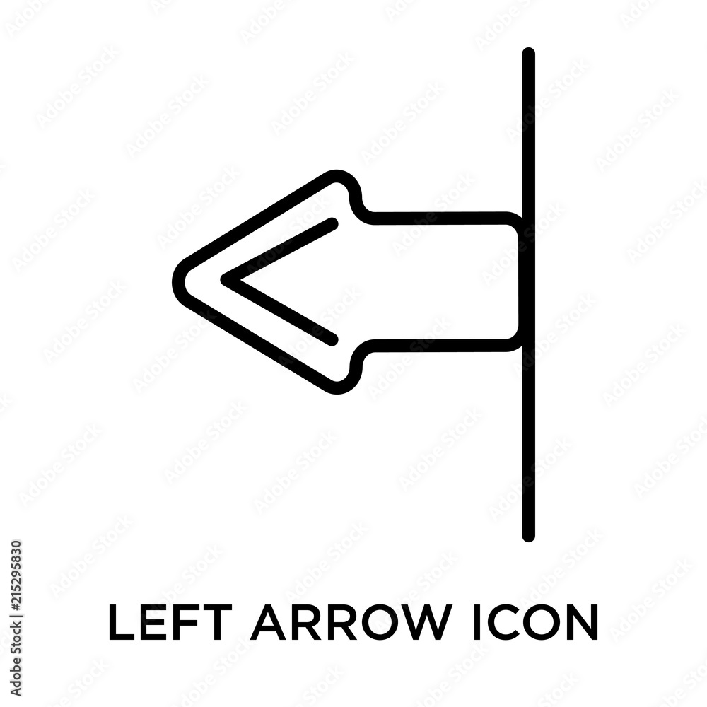 left arrow icon isolated on white background. Simple and editable left arrow icons. Modern icon vector illustration. left arrow icon isolated on white background. Simple and editable left arrow icons. Modern icon vector illustration.
