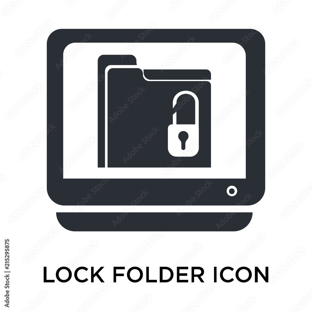 lock folder icon isolated on white background. Simple and editable lock folder icons. Modern icon vector illustration.