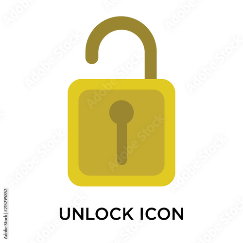 unlock icons isolated on white background. Modern and editable unlock icon. Simple icon vector illustration.