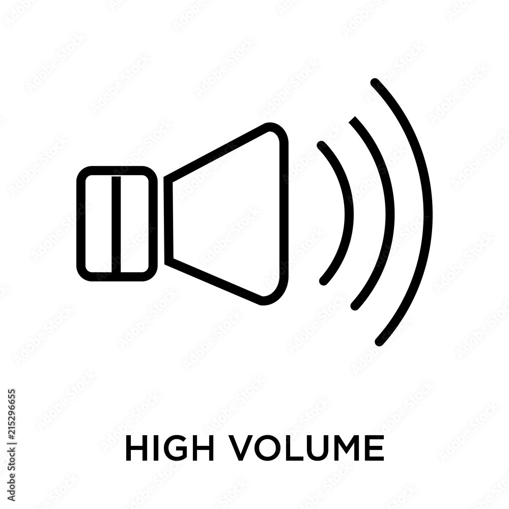 high volume loudspeaker icon isolated on white background. Simple and editable high volume loudspeaker icons. Modern icon vector illustration. high volume loudspeaker icon isolated on white background. Simple and editable high volume loudspeaker icons. Modern icon vector illustration.