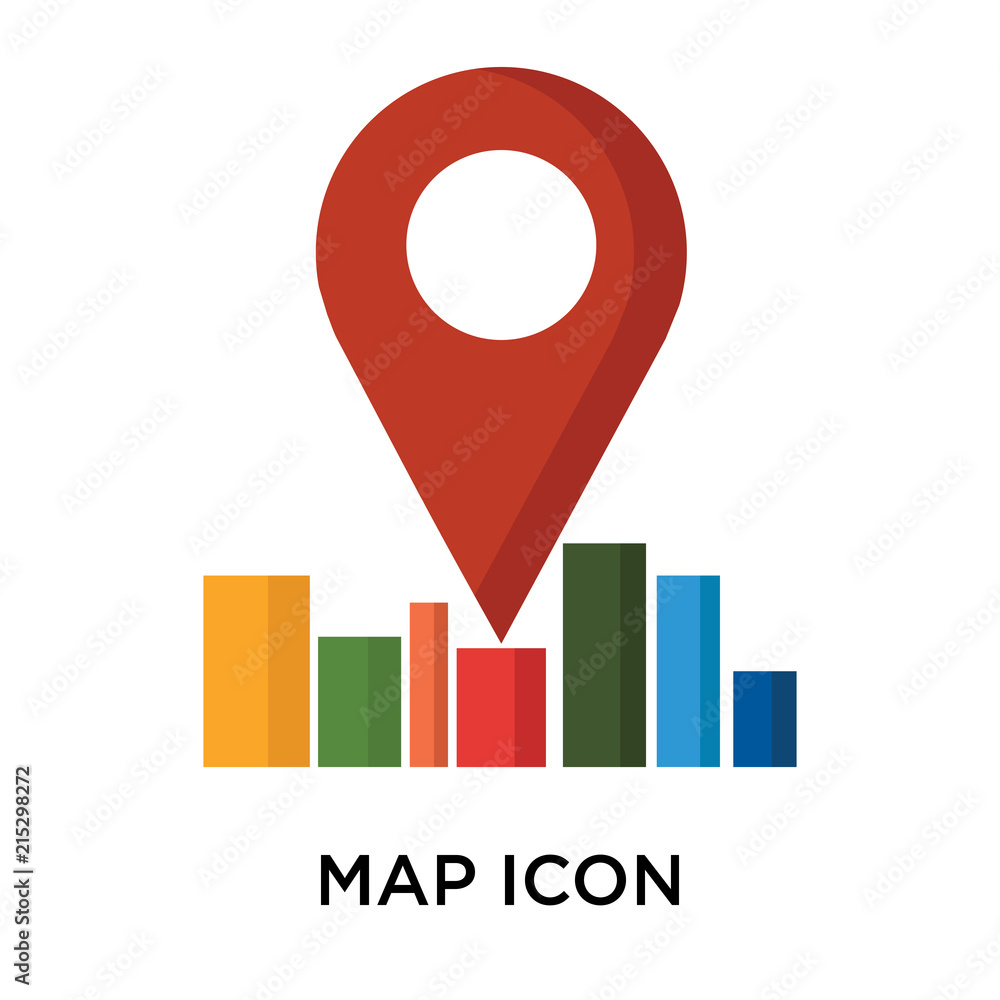 map icon on white background. Modern icons vector illustration. Trendy map icons map icon on white background. Modern icons vector illustration. Trendy map icons