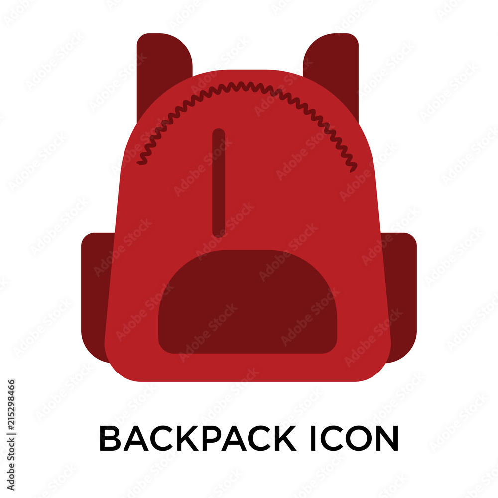 backpack icon on white background. Modern icons vector illustration. Trendy backpack icons backpack icon on white background. Modern icons vector illustration. Trendy backpack icons