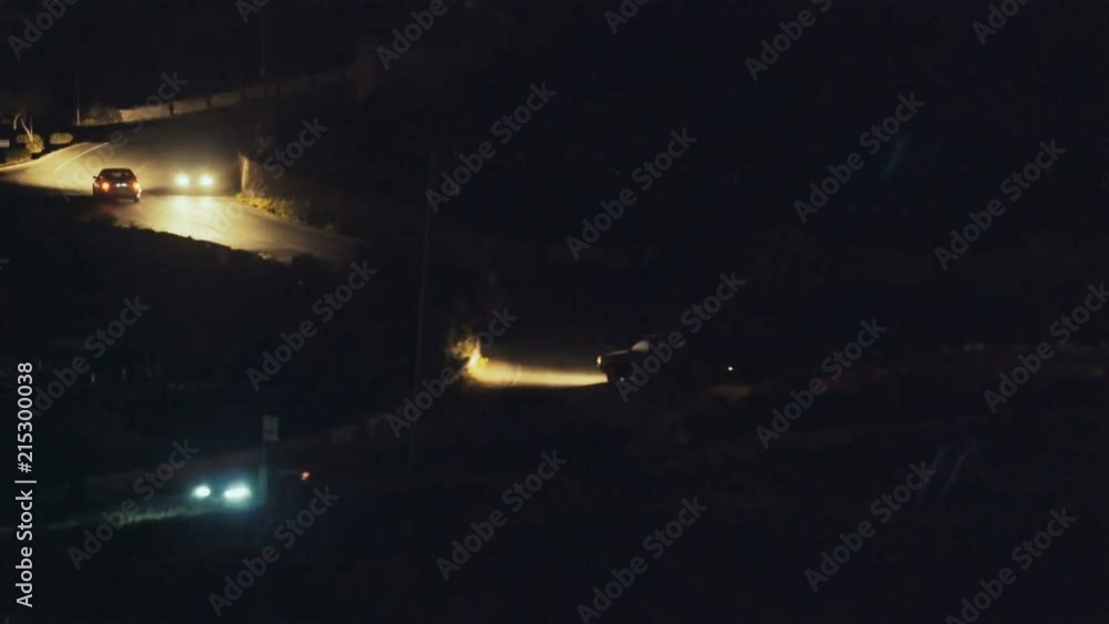 Cars driving late at night Cars driving late at night