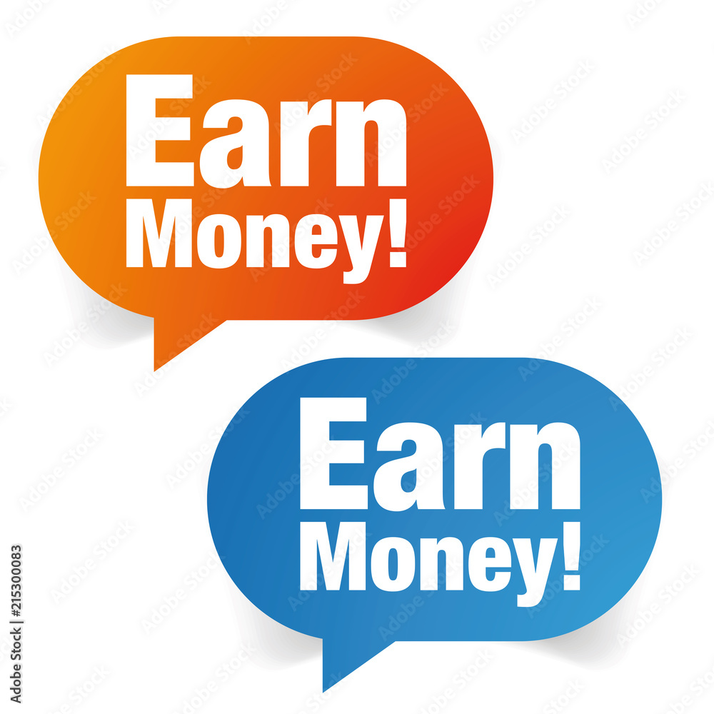 Earn Money label set Earn Money label set