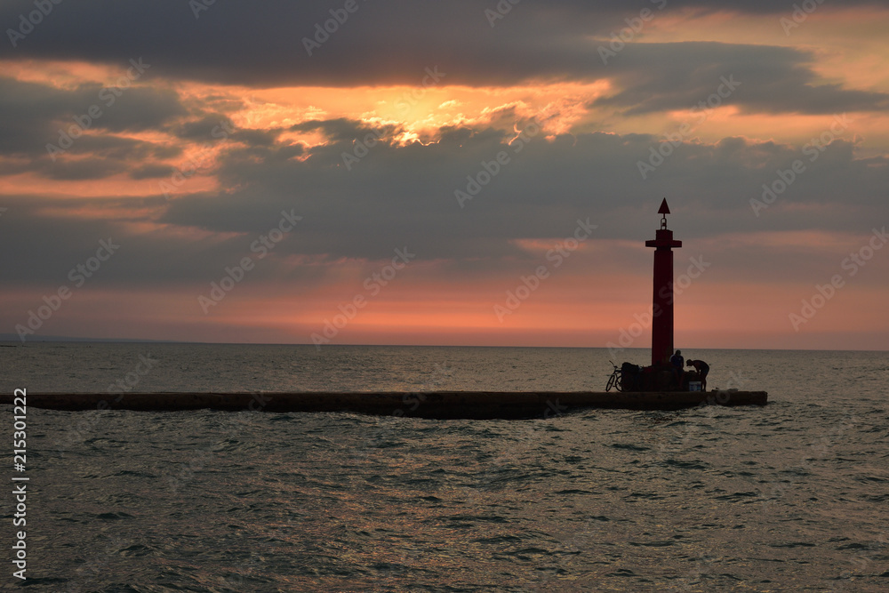 Sunset in Cuba, at the lighthouse