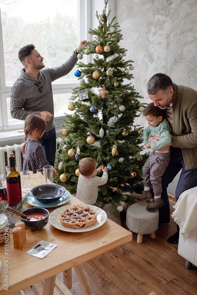Decoration of Christmas tree Decoration of Christmas tree