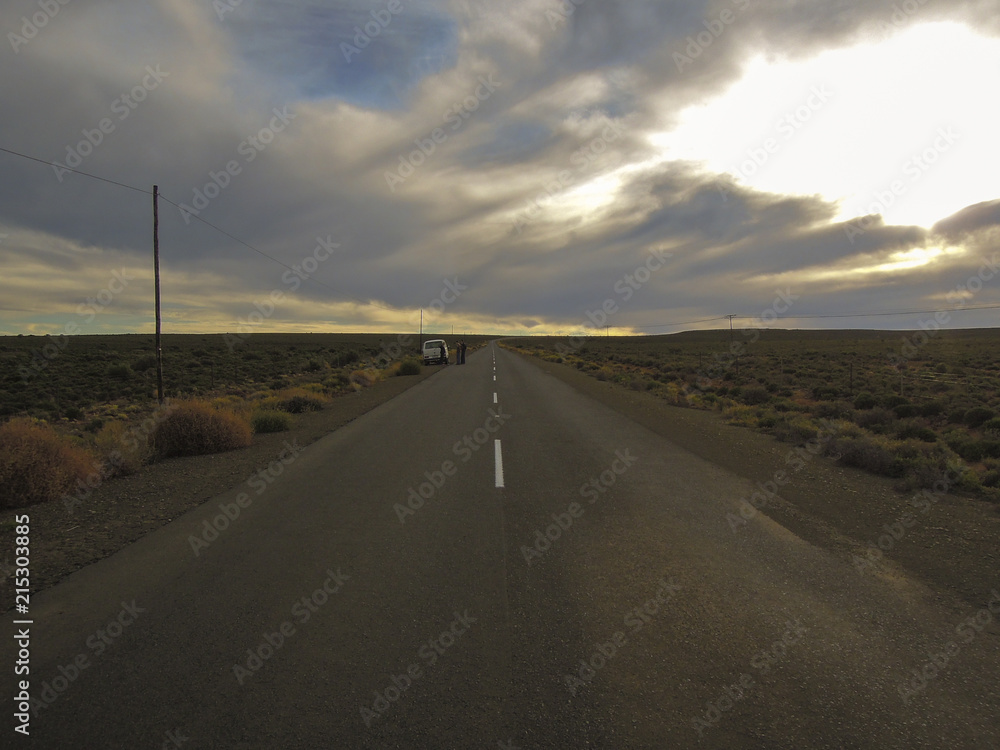 straight Highway in the desert in south Africa straight Highway in the desert in south Africa