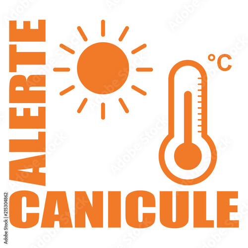 Logo alerte canicule.
