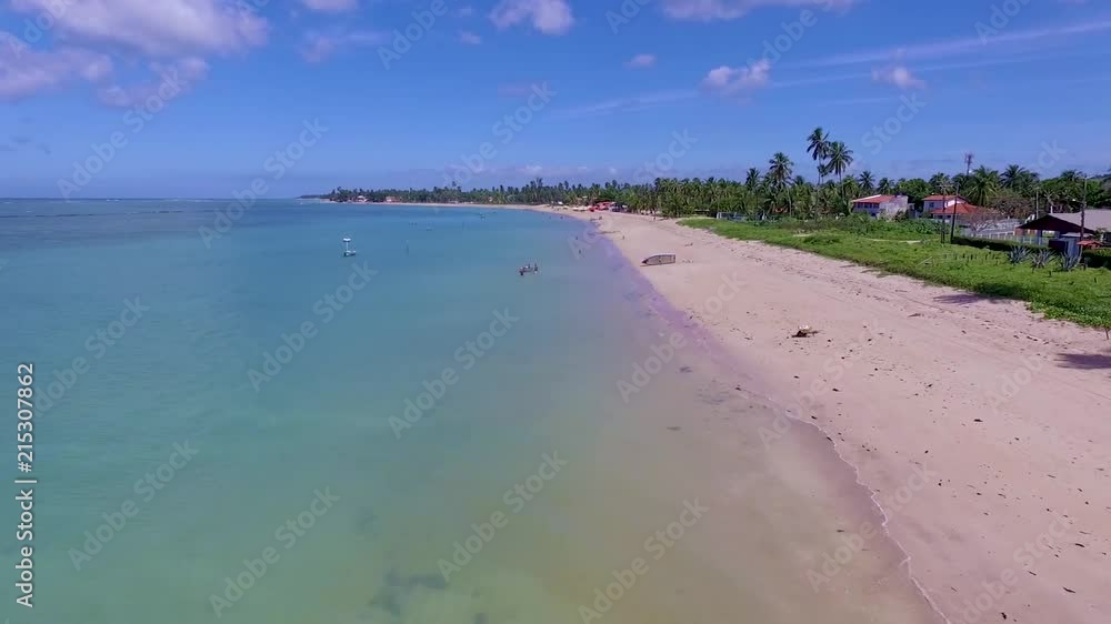 Aerial view of Penha Beach, Itaparica Island, Vera Cruz, Bahia, Brazil, Aerial view of Penha Beach, Itaparica Island, Vera Cruz, Bahia, Brazil,