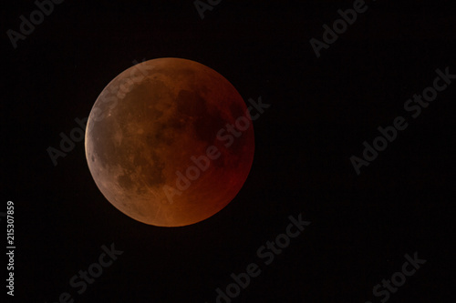 Fototapeta Naklejka Na Ścianę i Meble -  Total Lunar Eclipse - Bloody Moon