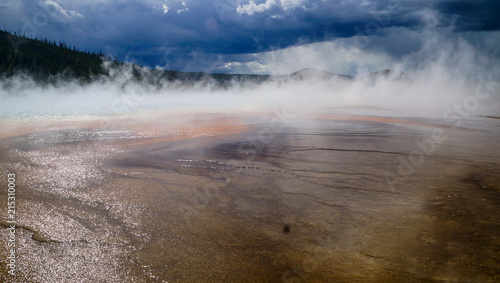Mist at the Grand Prismatic Spring