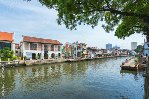  Scenery along Malacca River in Malaysia