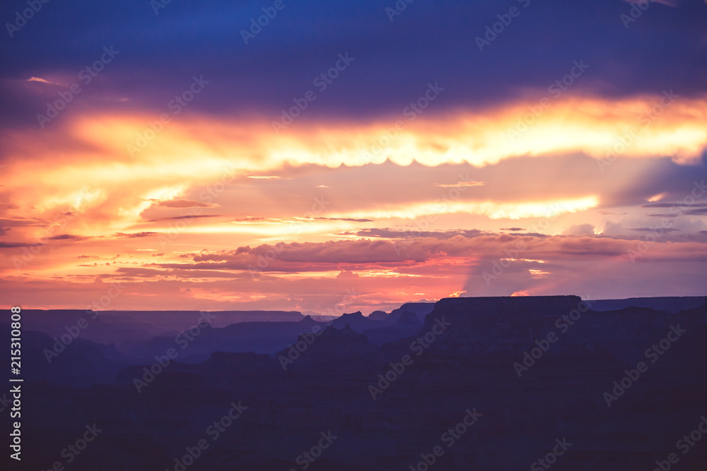 Sunset on Grand Canyon 