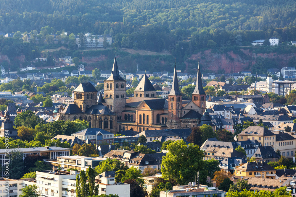 historic trier germany from above