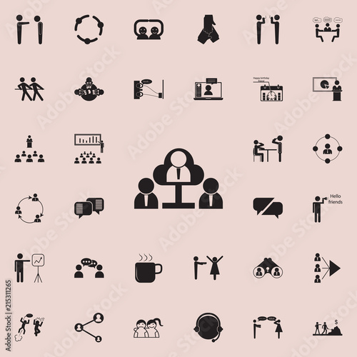 mutual friends icon. Detailed set of Conversation and Friendship icons. Premium quality graphic design sign. One of the collection icons for websites, web design, mobile app