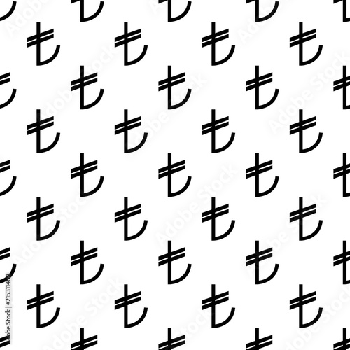 turkish lira icon in Pattern style