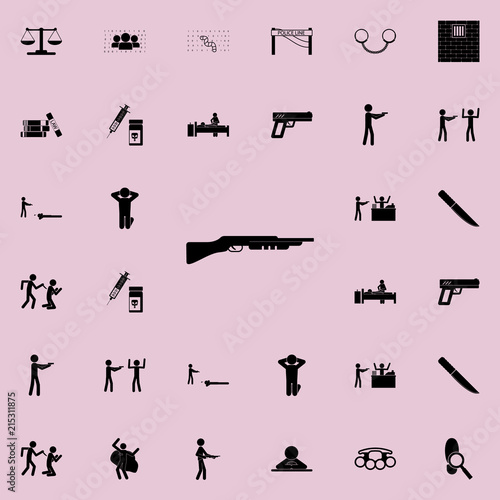 shotgun icon. Detailed set of Crime icons. Premium quality graphic design sign. One of the collection icons for websites, web design, mobile app