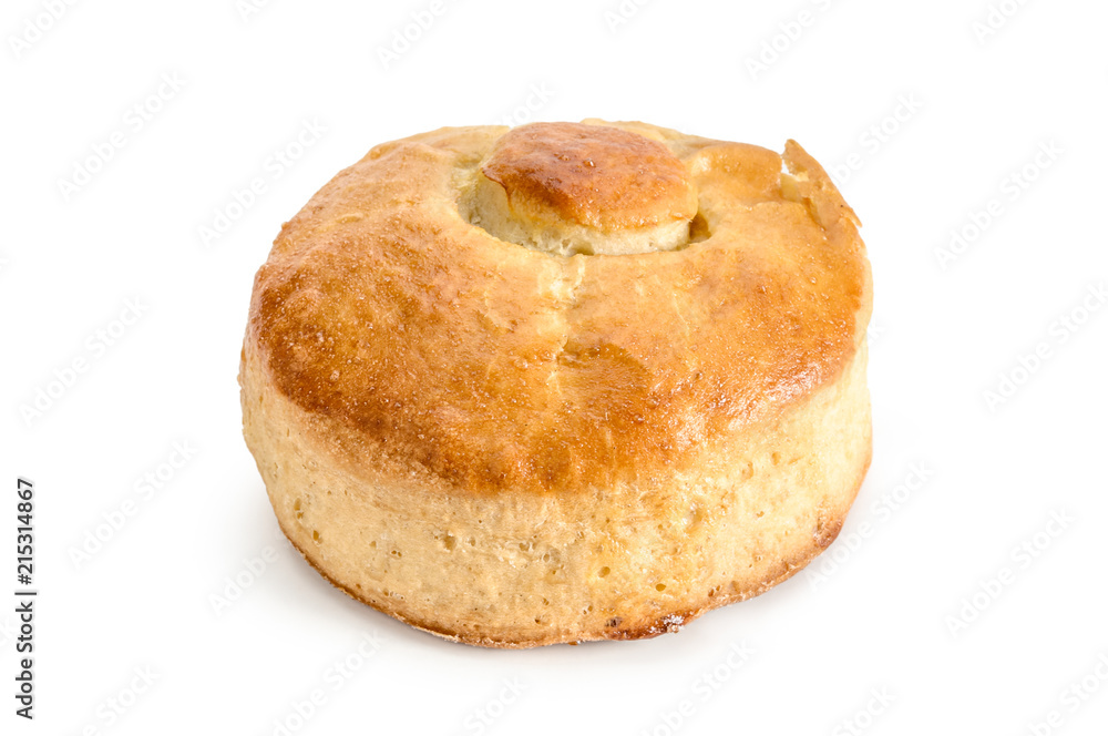 Bisquet sweet bread isolated