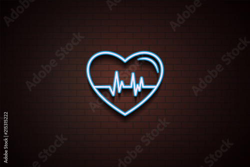 palpitation icon in Neon