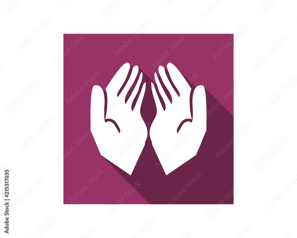 prayer hand islam muslim religion spirituality religious image vector icon prayer hand islam muslim religion spirituality religious image vector icon