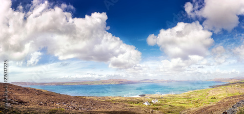 Beautiful panoramic landscape in a county Kerry
