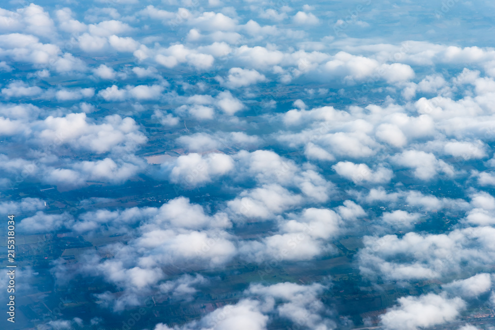 Fototapeta premium blue sky and white cloud .