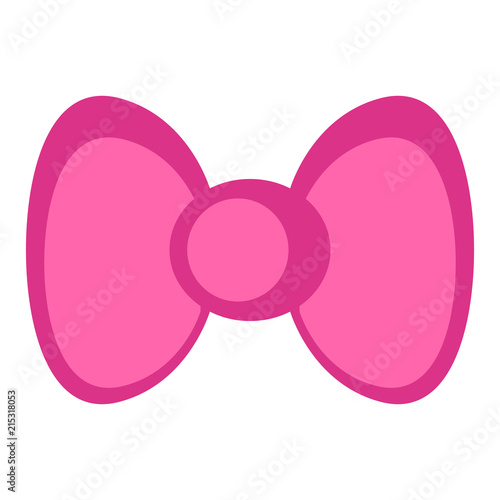 Isolated pink bowtie icon