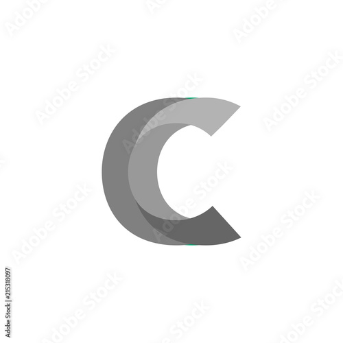 C letter logo vector element. letter logo template
