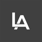 LA initial letter logo vector element. initial letter logo template